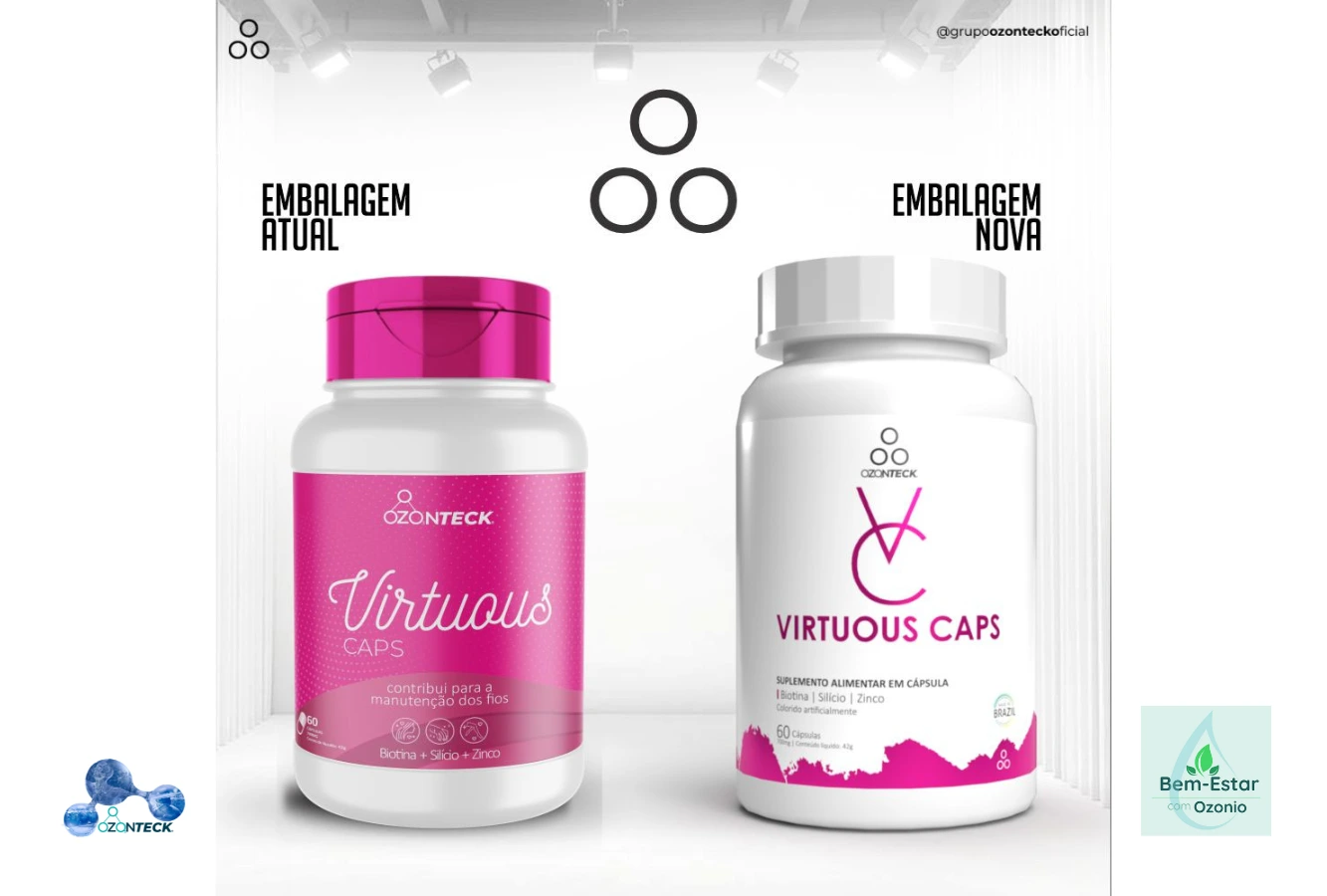 Review Virtuous Caps Ozonteck: Vitaminas para Cabelos e Unhas