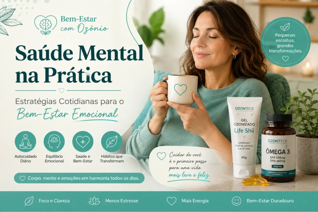 Saúde Mental na Prática com estratégias cotidianas para o bem-estar emocional