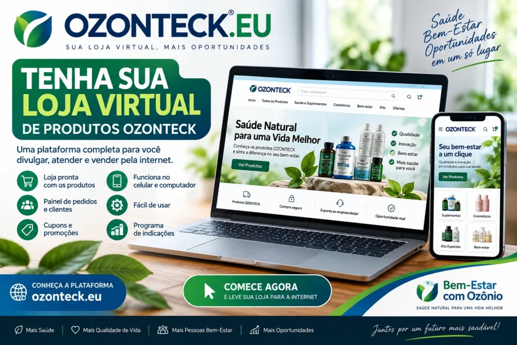 OZONTECK.EU loja virtual para produtos OZONTECK