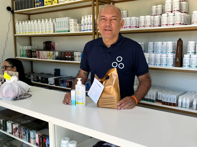 Revendedor Ozonteck em Boa Vista apresentando a loja Bem-Estar com Ozônio, com suplementos, cosméticos e produtos ozonizados originais da Ozonteck.